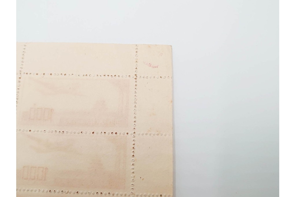 1951年　未使用　中華人民郵政航空郵票(1000圓・3000圓/各50枚×2シート)　天壇図航空切手のシート4枚セット　(R-087089)