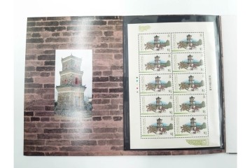 1995年　未使用　香港郊区伝統建築物を題材にした記念切手帳13点セット　(R-087091)