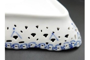 デンマーク製　ROYAL COPENHAGEN(ロイヤルコペンハーゲン)　フルレース　ダブルレースのトレイ　定価約13万円　(R-087094)