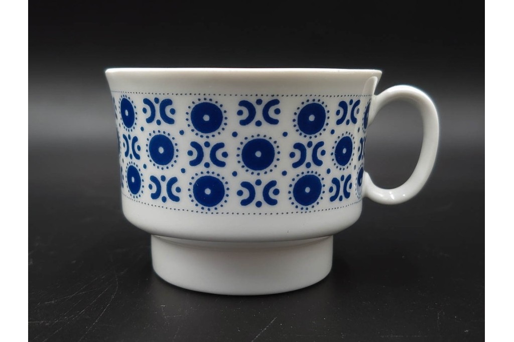 スウェーデンヴィンテージ　Karlskrona(カールスクローナ)　Upsala Ekeby(ウプサラエクビー)　プレート・カップ&ソーサー5客セット　(R-087095)