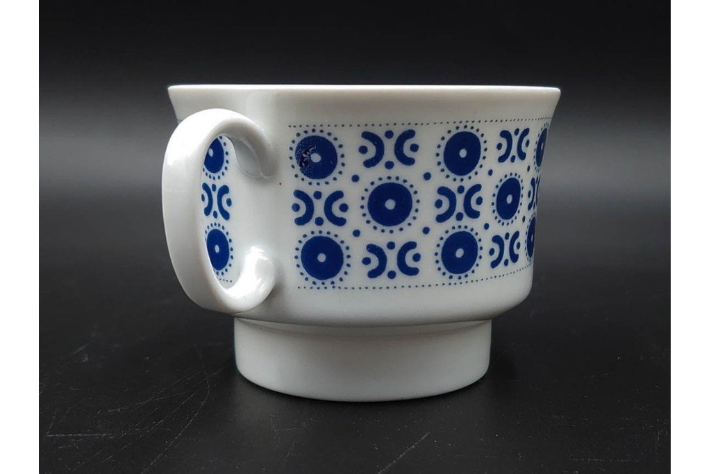 スウェーデンヴィンテージ　Karlskrona(カールスクローナ)　Upsala Ekeby(ウプサラエクビー)　プレート・カップ&ソーサー5客セット　(R-087095)