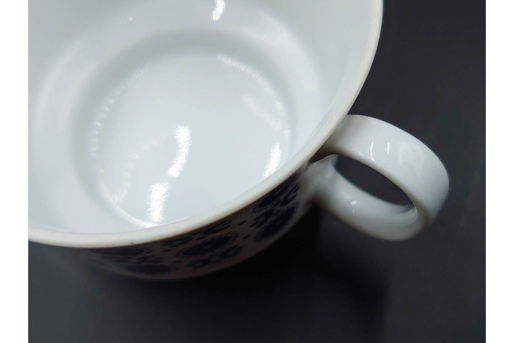 スウェーデンヴィンテージ　Karlskrona(カールスクローナ)　Upsala Ekeby(ウプサラエクビー)　プレート・カップ&ソーサー5客セット　(R-087095)