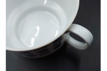 スウェーデンヴィンテージ　Karlskrona(カールスクローナ)　Upsala Ekeby(ウプサラエクビー)　プレート・カップ&ソーサー5客セット　(R-087095)