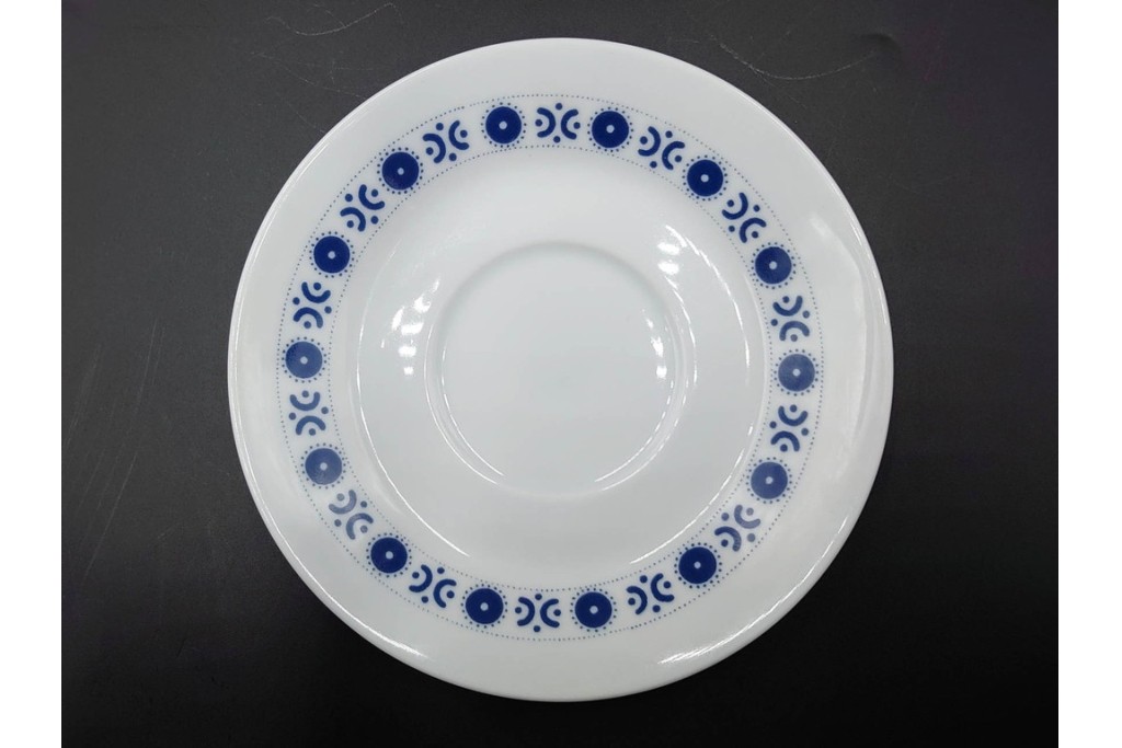 スウェーデンヴィンテージ　Karlskrona(カールスクローナ)　Upsala Ekeby(ウプサラエクビー)　プレート・カップ&ソーサー5客セット　(R-087095)