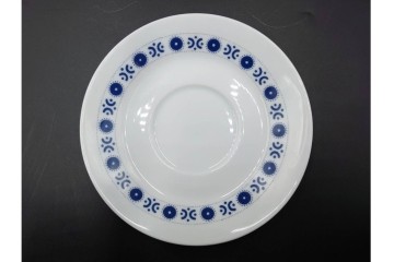 スウェーデンヴィンテージ　Karlskrona(カールスクローナ)　Upsala Ekeby(ウプサラエクビー)　プレート・カップ&ソーサー5客セット　(R-087095)