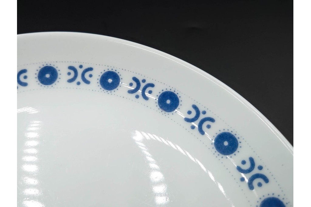 スウェーデンヴィンテージ　Karlskrona(カールスクローナ)　Upsala Ekeby(ウプサラエクビー)　プレート・カップ&ソーサー5客セット　(R-087095)