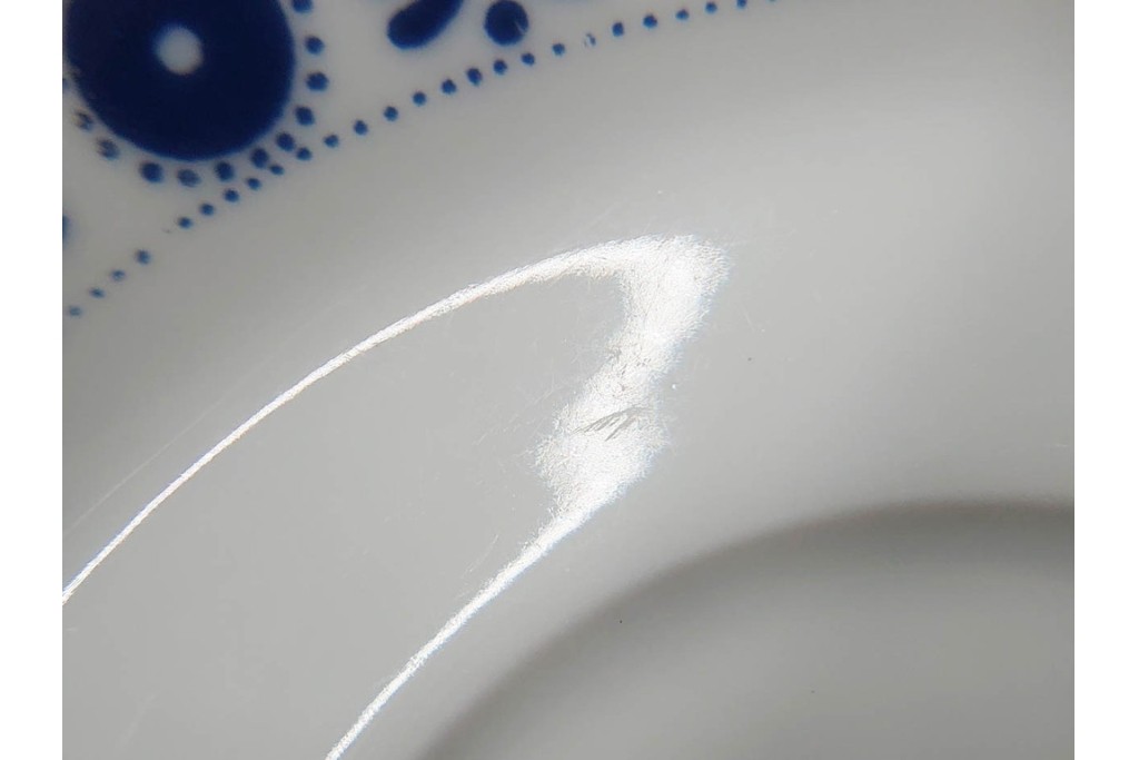 スウェーデンヴィンテージ　Karlskrona(カールスクローナ)　Upsala Ekeby(ウプサラエクビー)　プレート・カップ&ソーサー5客セット　(R-087095)