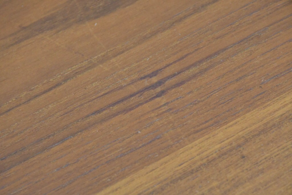 デンマークヴィンテージ　背面まで美しいチーク材のパートナーデスク　(R-087101)