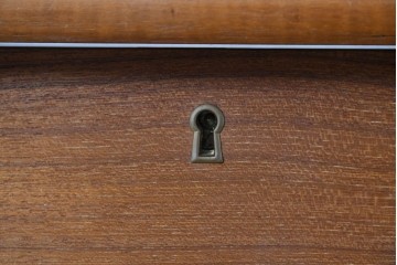 デンマークヴィンテージ　背面まで美しいチーク材のパートナーデスク　(R-087101)