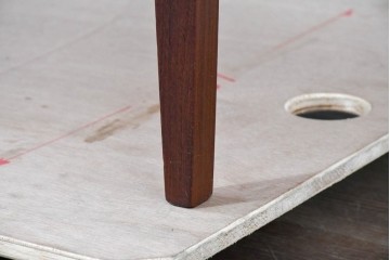 デンマークヴィンテージ　背面まで美しいチーク材のパートナーデスク　(R-087101)