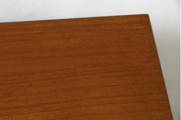 デンマークヴィンテージ　1960年から1970年頃　背面まで美しいチーク材のパートナーデスク　(R-087101)