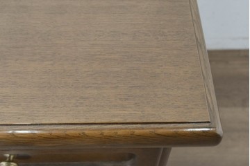 中古　カリモク家具(karimoku)　希少な廃番品!　書斎に映える収納力のある両袖デスク　(R-087102)