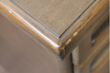 中古　カリモク家具(karimoku)　希少な廃番品!　書斎に映える収納力のある両袖デスク　(R-087102)