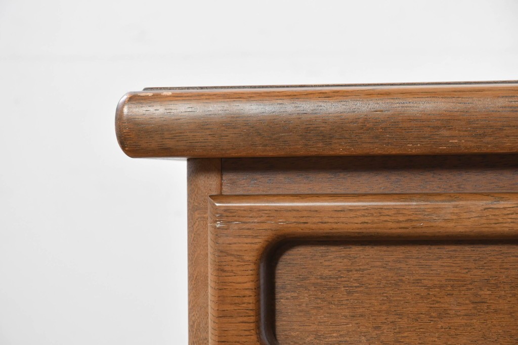 中古　カリモク家具(karimoku)　希少な廃番品!　書斎に映える収納力のある両袖デスク　(R-087102)