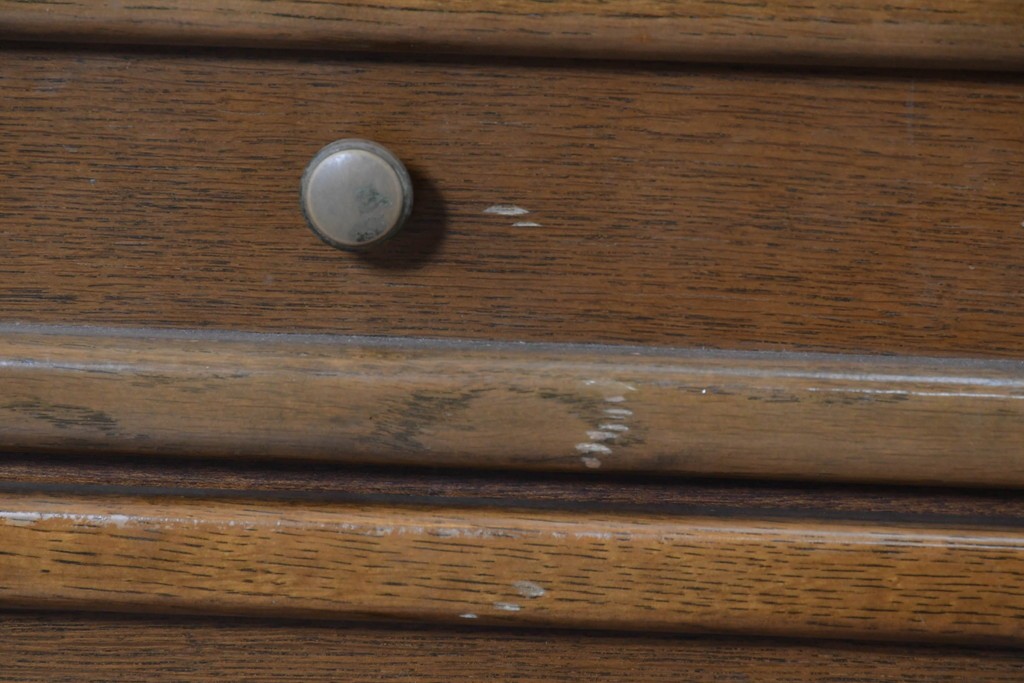 中古　カリモク家具(karimoku)　希少な廃番品!　書斎に映える収納力のある両袖デスク　(R-087102)