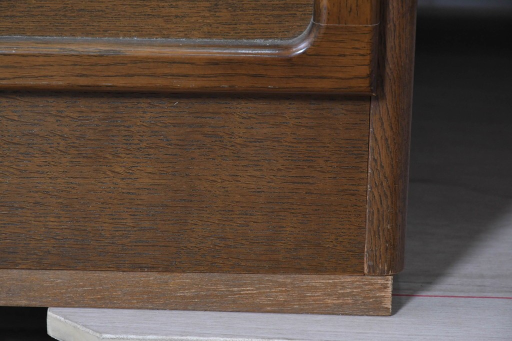 中古　カリモク家具(karimoku)　希少な廃番品!　書斎に映える収納力のある両袖デスク　(R-087102)