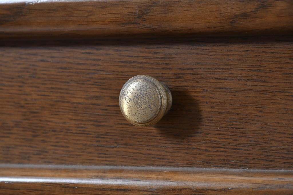 中古　カリモク家具(karimoku)　希少な廃番品!　書斎に映える収納力のある両袖デスク　(R-087102)