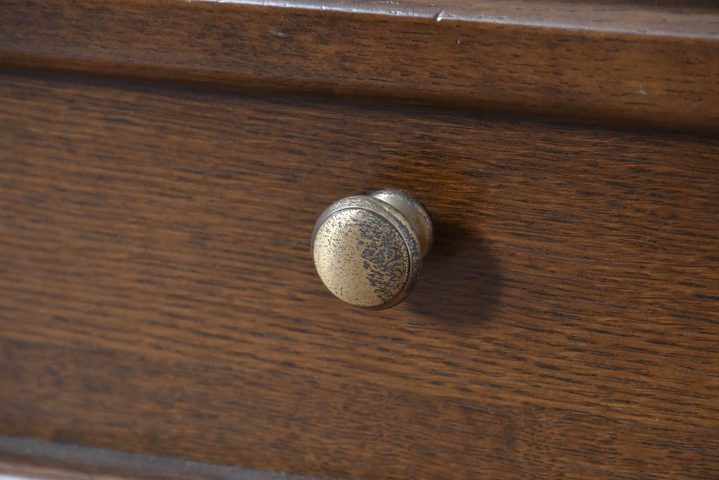 中古　カリモク家具(karimoku)　希少な廃番品!　書斎に映える収納力のある両袖デスク　(R-087102)