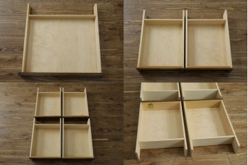 中古　カリモク家具(karimoku)　希少な廃番品!　大小8杯の引き出しを備えた両袖デスク　(R-087102)