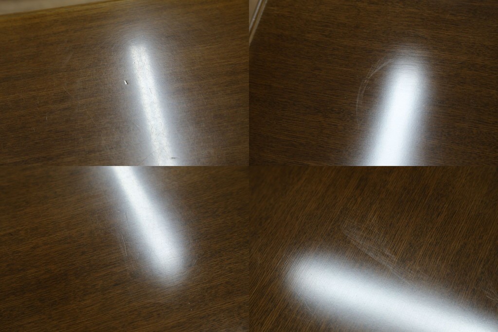 中古　カリモク家具(karimoku)　希少な廃番品!　大小8杯の引き出しを備えた両袖デスク　(R-087102)