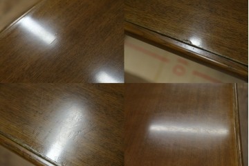 中古　カリモク家具(karimoku)　希少な廃番品!　大小8杯の引き出しを備えた両袖デスク　(R-087102)