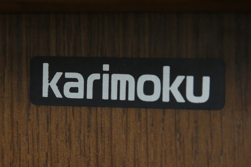中古　カリモク家具(karimoku)　希少な廃番品!　大小8杯の引き出しを備えた両袖デスク　(R-087102)