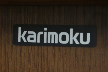 中古　カリモク家具(karimoku)　希少な廃番品!　大小8杯の引き出しを備えた両袖デスク　(R-087102)
