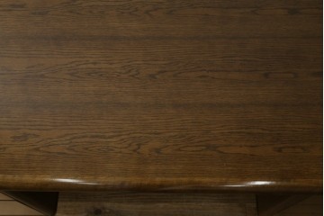 中古　カリモク家具(karimoku)　オーク材　ミッドセンチュリーデザインの両袖デスク　(R-087103)