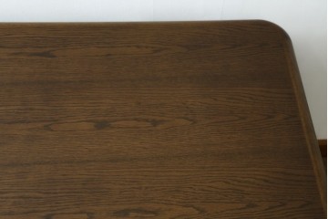 中古　カリモク家具(karimoku)　オーク材　ミッドセンチュリーデザインの両袖デスク　(R-087103)