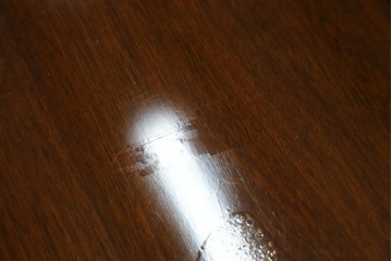 中古　海外輸入家具　マホガニー材　曲線デザインが優雅なワークデスク　(R-087105)