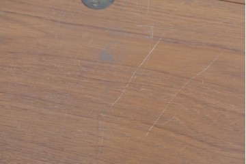 デンマークヴィンテージ　Soborg Mobelfabrik(ソボー・モベルファブリク)　Borge Mogensen(ボーエ・モーエンセン)デザイン　チーク材×オーク材の収納付きエクステンションテーブル　(R-087107)