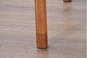 デンマークヴィンテージ　Soborg Mobelfabrik(ソボー・モベルファブリク)　Borge Mogensen(ボーエ・モーエンセン)デザイン　チーク材×オーク材の収納付きエクステンションテーブル　(R-087107)