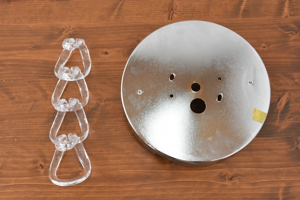 中古　美品　イタリア製　ルミナベッラ取り扱い　VISTOSI(ヴィストージ)　Mini Giogali(ミニ・ジョガーリ)　クリアガラスの連なりが美しいシャンデリア　定価約78万円　(R-087108)