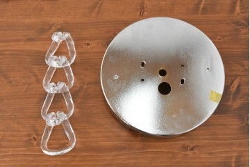 中古　美品　イタリア製　ルミナベッラ取り扱い　VISTOSI(ヴィストージ)　Mini Giogali(ミニ・ジョガーリ)　クリアガラスの連なりが美しいシャンデリア　定価約78万円　(R-087108)