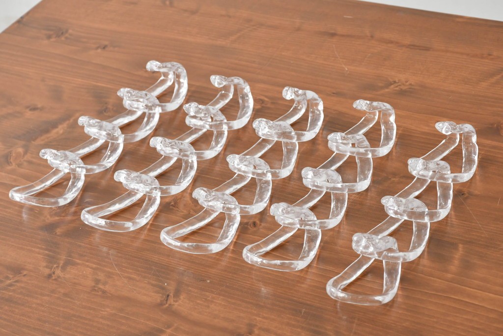 イタリア製　ルミナベッラ取り扱い　VISTOSI(ヴィストージ)　Mini Giogali(ミニ・ジョガーリ)　シャンデリアのガラスパーツ5点　(R-087109)