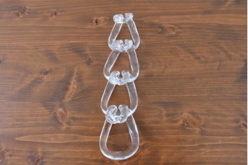 イタリア製　ルミナベッラ取り扱い　VISTOSI(ヴィストージ)　Mini Giogali(ミニ・ジョガーリ)　シャンデリアのガラスパーツ5点　(R-087109)