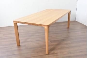 中古　美品　カリモク家具(karimoku)　DD7230　オーク材　直線的な脚元がすっきりしたダイニングテーブル　定価約35万円　(R-087110)