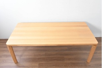 中古　美品　カリモク家具(karimoku)　DD7230　オーク材　直線的な脚元がすっきりしたダイニングテーブル　定価約35万円　(R-087110)