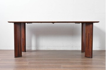 中古　カリモク家具(karimoku)　希少モデル　最上位シリーズ「ビベンテ」　花梨(カリン)材　品のある落ち着いた印象ダイニングテーブル　現行定価約42万円　(R-087111)