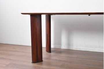 中古　カリモク家具(karimoku)　希少モデル　最上位シリーズ「ビベンテ」　花梨(カリン)材　品のある落ち着いた印象ダイニングテーブル　現行定価約42万円　(R-087111)