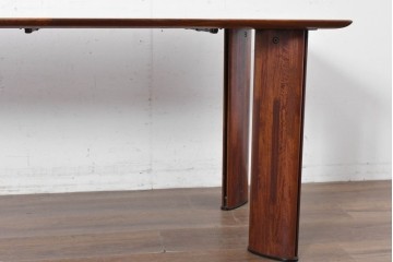 中古　カリモク家具(karimoku)　希少モデル　最上位シリーズ「ビベンテ」　花梨(カリン)材　品のある落ち着いた印象ダイニングテーブル　現行定価約42万円　(R-087111)