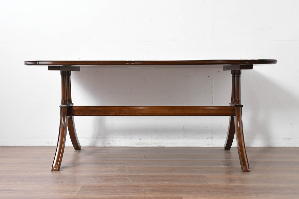 新古　未使用展示品　モリシゲ(MORISHIGE/森繁)　フローラ　優美な曲線が際立つダイニングテーブル　(R-087112)