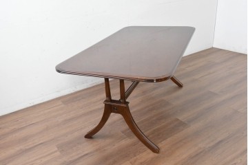 新古　未使用展示品　モリシゲ(MORISHIGE/森繁)　フローラ　優美な曲線が際立つダイニングテーブル　(R-087112)