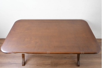 新古　未使用展示品　モリシゲ(MORISHIGE/森繁)　フローラ　優美な曲線が際立つダイニングテーブル　(R-087112)