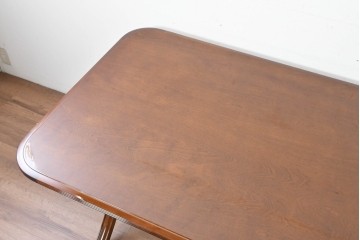 新古　未使用展示品　モリシゲ(MORISHIGE/森繁)　フローラ　優美な曲線が際立つダイニングテーブル　(R-087112)