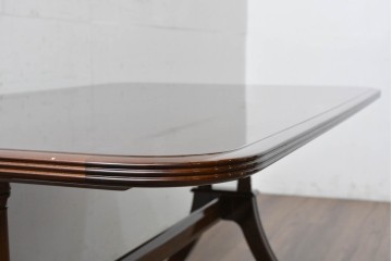 新古　未使用展示品　モリシゲ(MORISHIGE/森繁)　フローラ　優美な曲線が際立つダイニングテーブル　(R-087112)