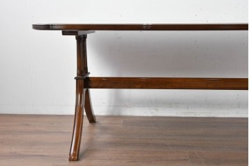 新古　未使用展示品　モリシゲ(MORISHIGE/森繁)　フローラ　優美な曲線が際立つダイニングテーブル　(R-087112)