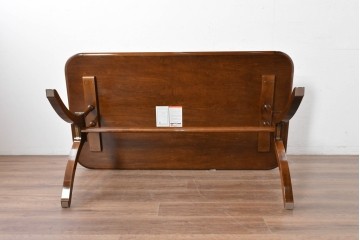 新古　未使用展示品　モリシゲ(MORISHIGE/森繁)　フローラ　優美な曲線が際立つダイニングテーブル　(R-087112)