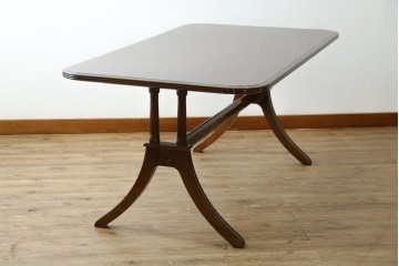 新古　未使用展示品　モリシゲ(MORISHIGE/森繁)　フローラ　優美な曲線が際立つダイニングテーブル　(R-087112)