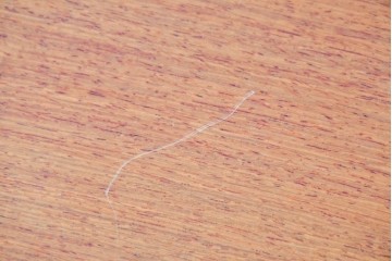 和製ヴィンテージ　天板(花梨材)　脚(タモ材)　一枚板ならではの風合いが魅力のテーブル　(R-087116)